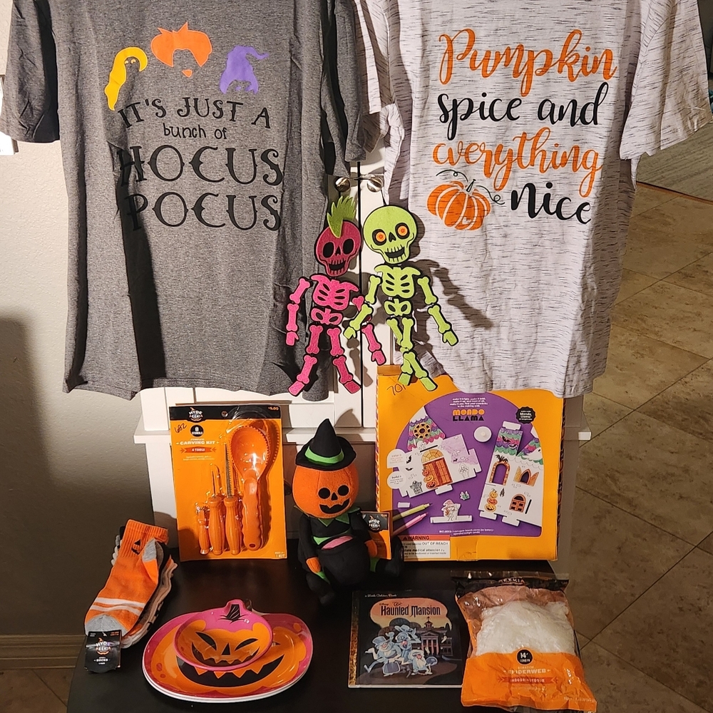 Halloween Themed T-Shirts and Decor BUNDLE 2